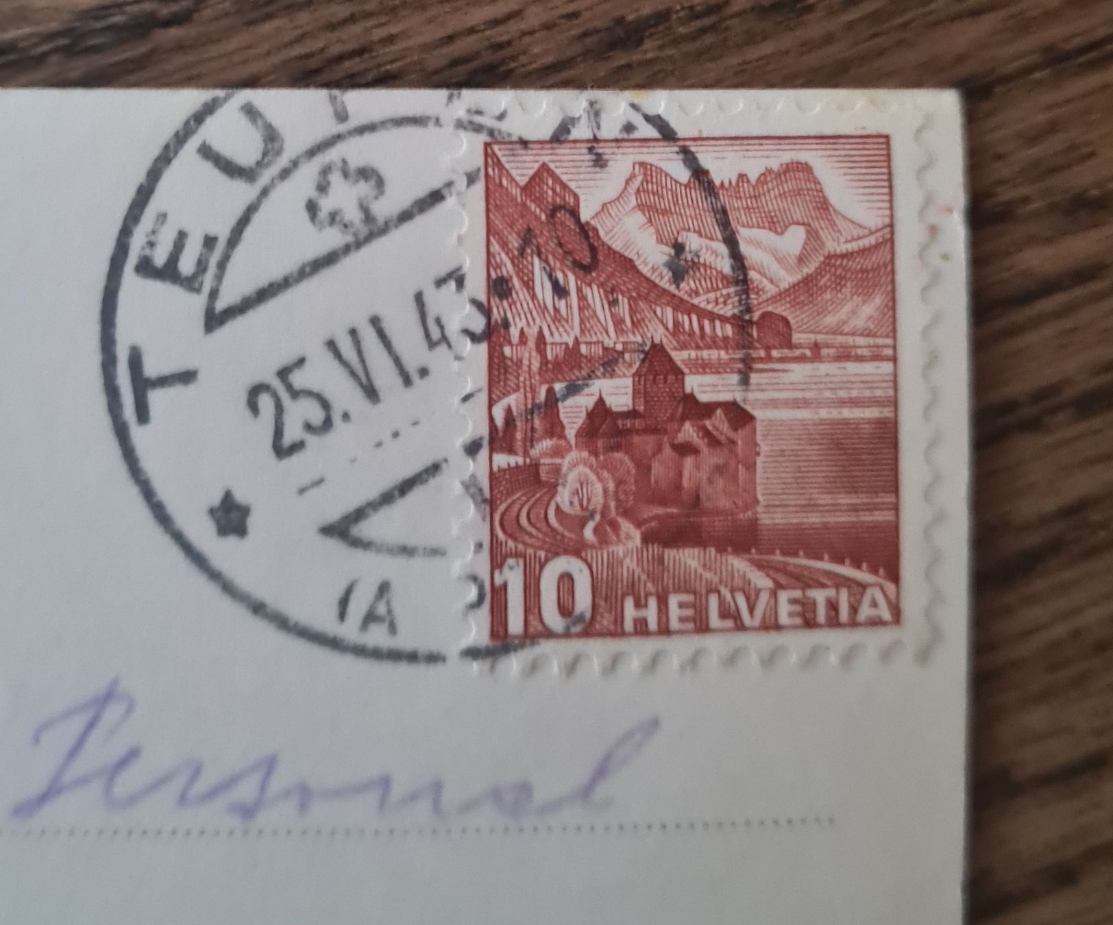 Cartoline postali: Flugaufnahme Teufen 1943 – Usato da Ebikon venduto da Donar50 1