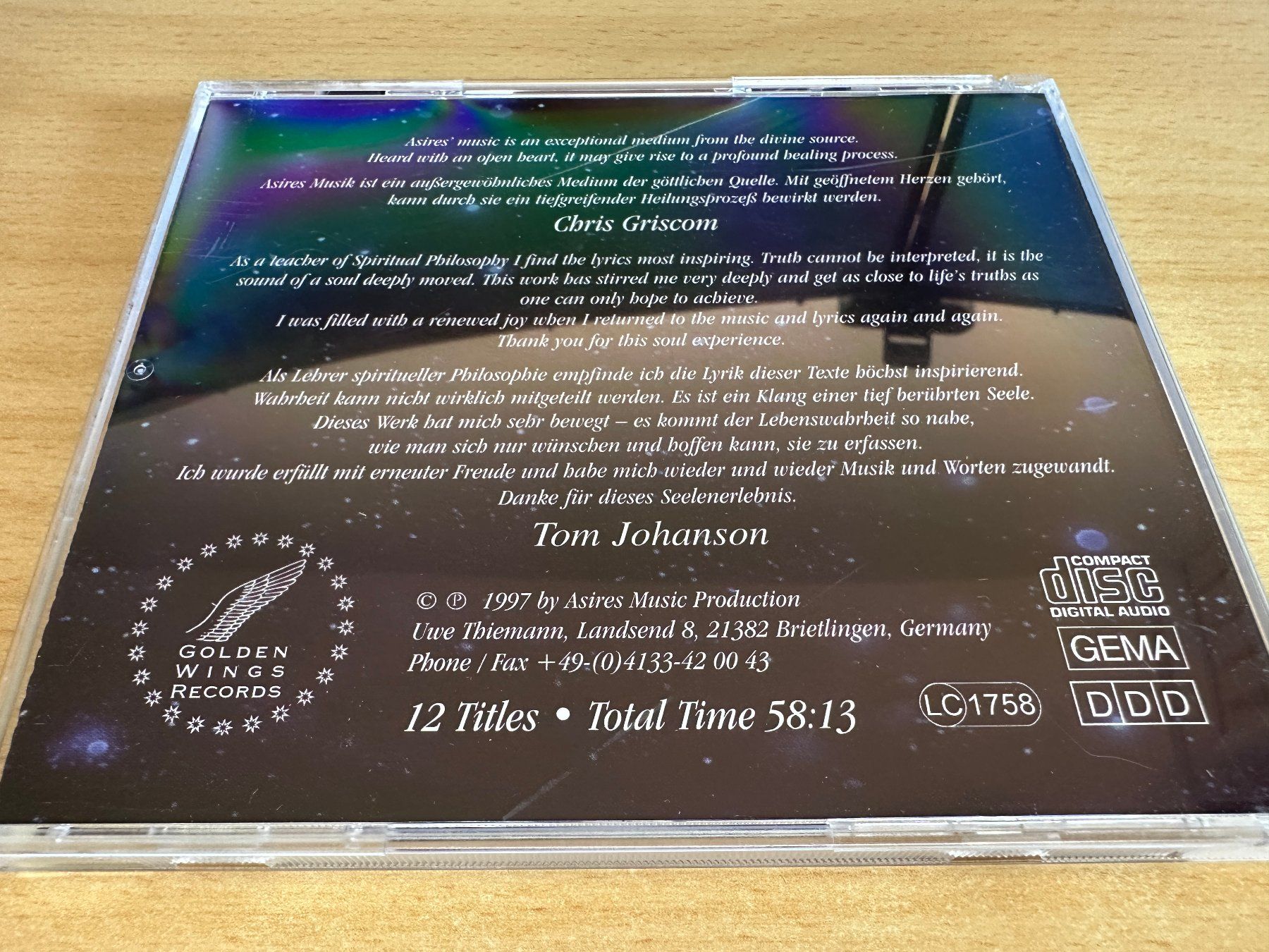 CDs: Asires – There Is A Light – D'occasion à Rikon im Tösstal par Alpenmutz 1