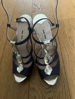 Miu Miu Satin Sandalen Crystal