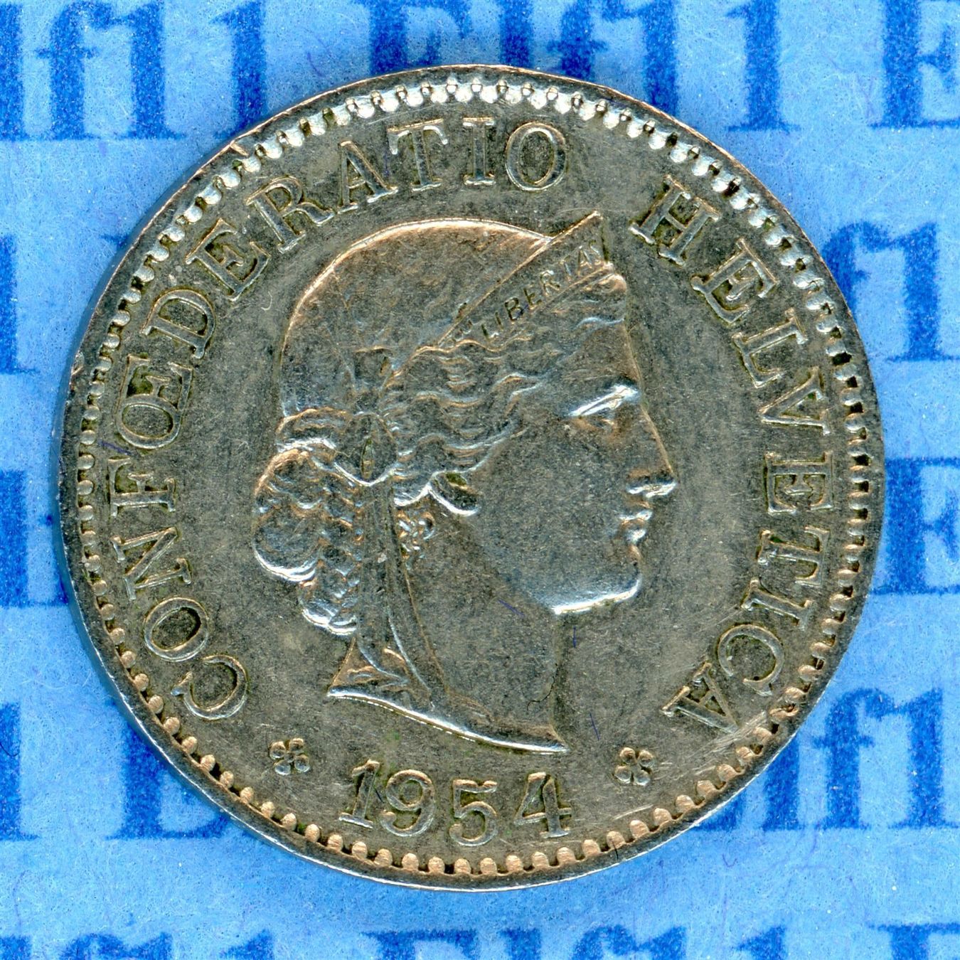 Tutti le monete: CHF___0.05 1954 ss-vz 5 Rappen – Usato da Widnau venduto da Elf11