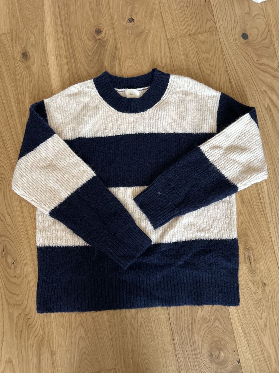 H&M Maglioni & Felpe: H&M Strickpullover, Gr. S, blau/beige - Winter Must-Have! – Nuovo (secondo la descrizione) da Grafstal venduto da cleliadea