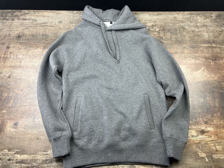 Grauer Kapuzenpullover Hoodie Gr. S