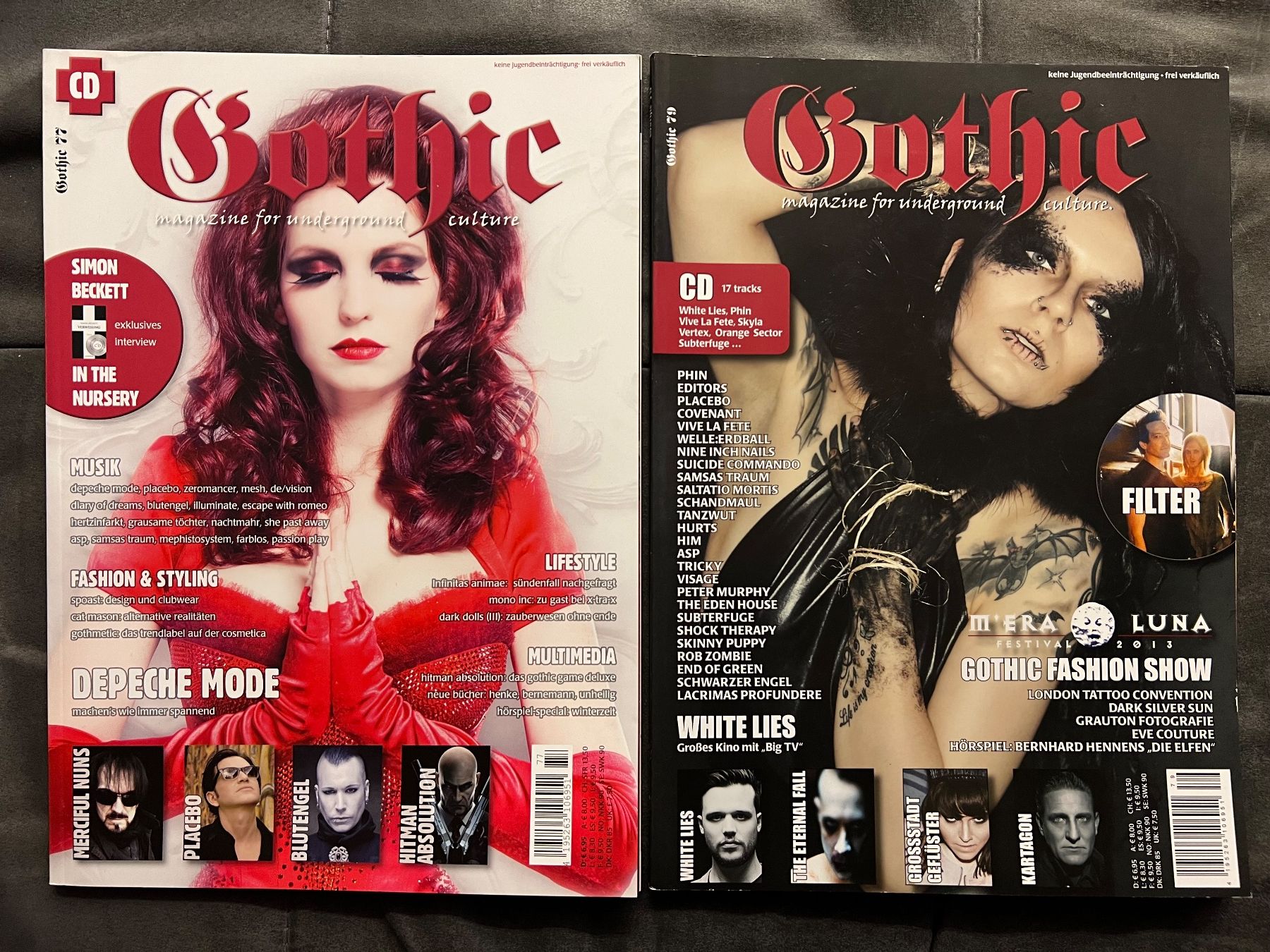 Riviste & Magazine: Gothic Magazin 77 und 79 – Usato da Zürich venduto da rigani