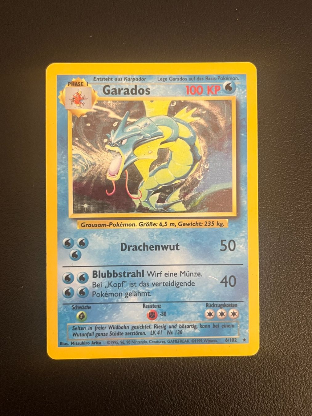 Pokémon Sammelbilder & Trading cards: Pokemon Garados Holo – Gebraucht aus Zollikerberg von Guido175