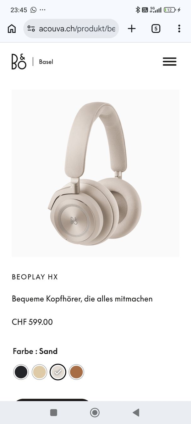 Bang & Olufsen Casques audio: Beopkay HX Bluetooth Kopfhörer  – D'occasion à Zollikofen par zar_j67f 9