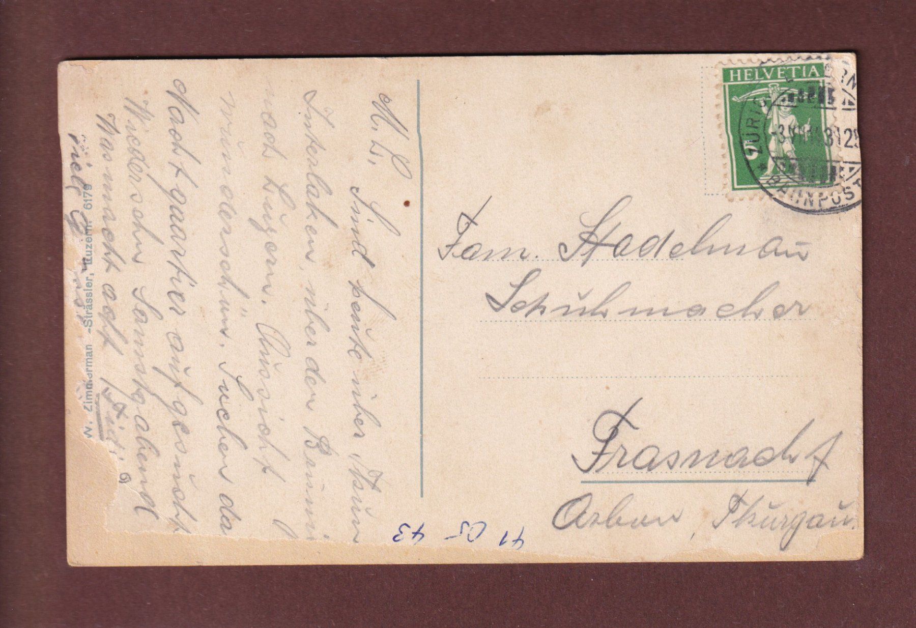 Cartes postales: LUZERN - Am Schweizerhofquai - 1914 – D'occasion à Pully par nicecards-shop 1