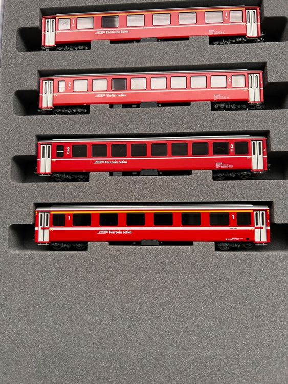 KATO RhB EW I 4-teiliges Wagen-Set B in Spur N (Neu und ...