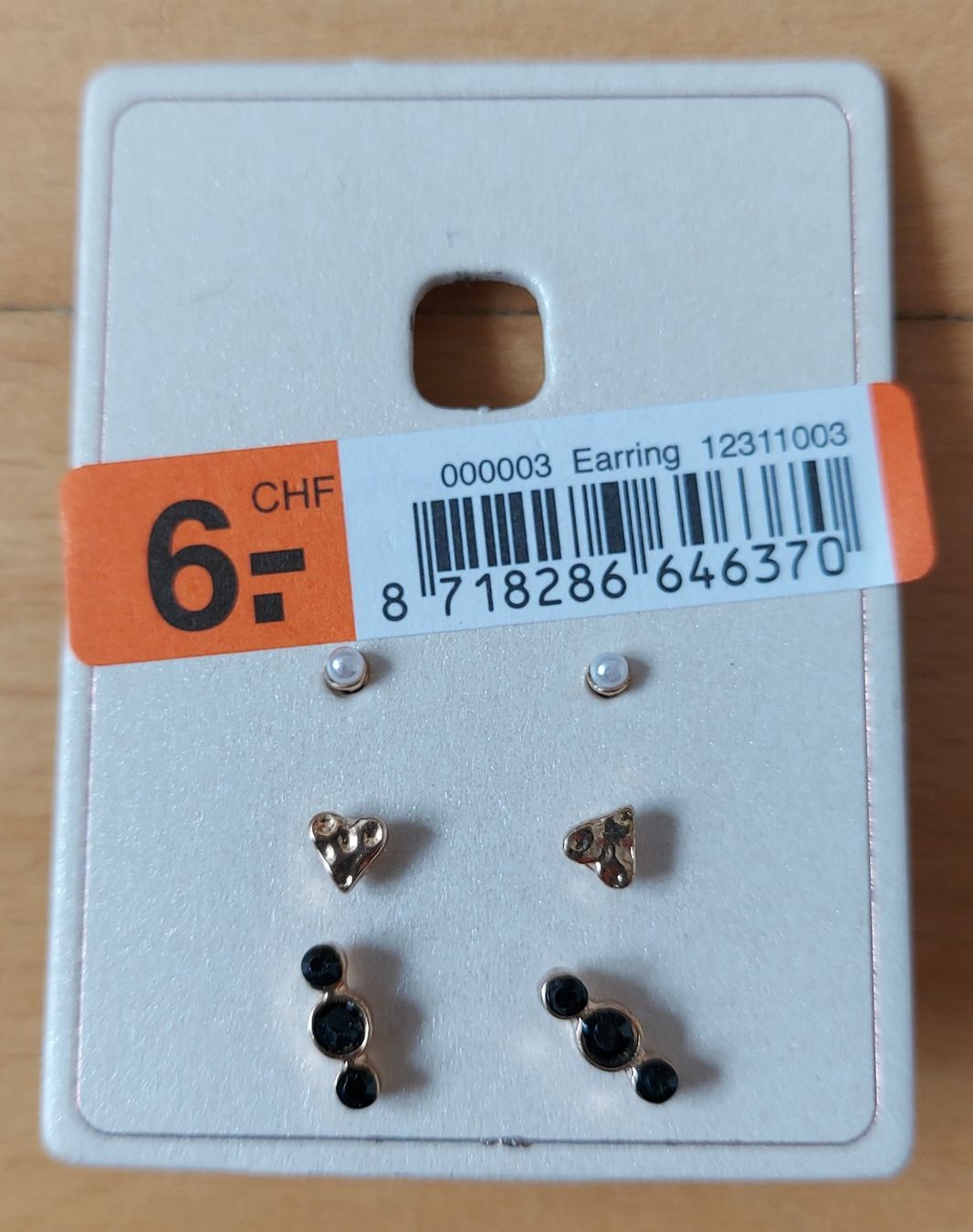 Orecchini pendenti & Orecchini a lobo: Neuer Modeschmuck 6 Ohrstecker – Nuovo e nell'imballaggio originale da Basel venduto da Mazzo84