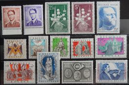 Belgien ex. Kat. 1075-1116 **/* 1957/58