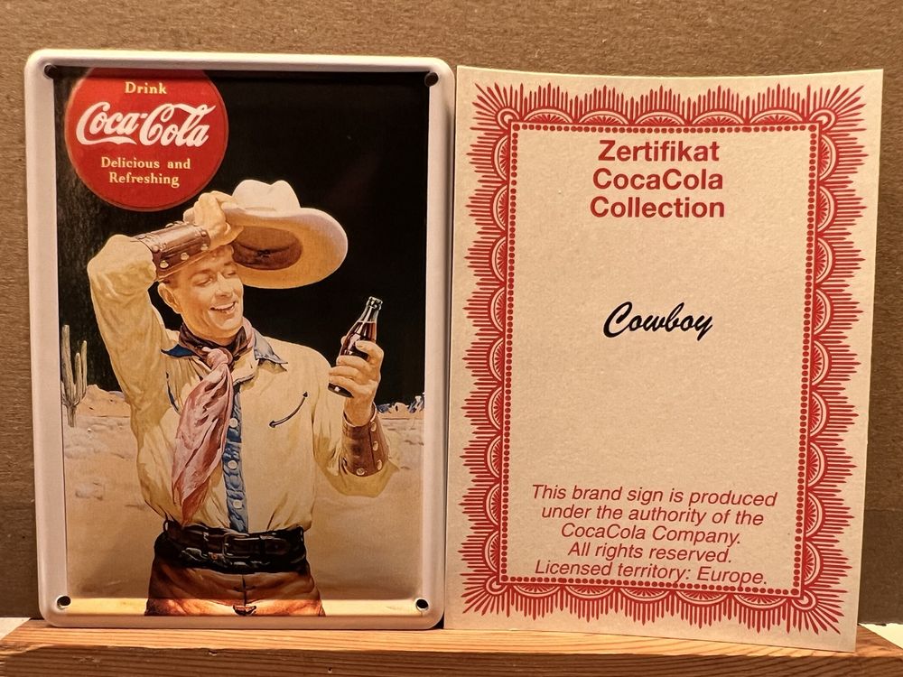 Boucle De Ceinture Métal Cowboy Coca-Cola - Neuf Style Western