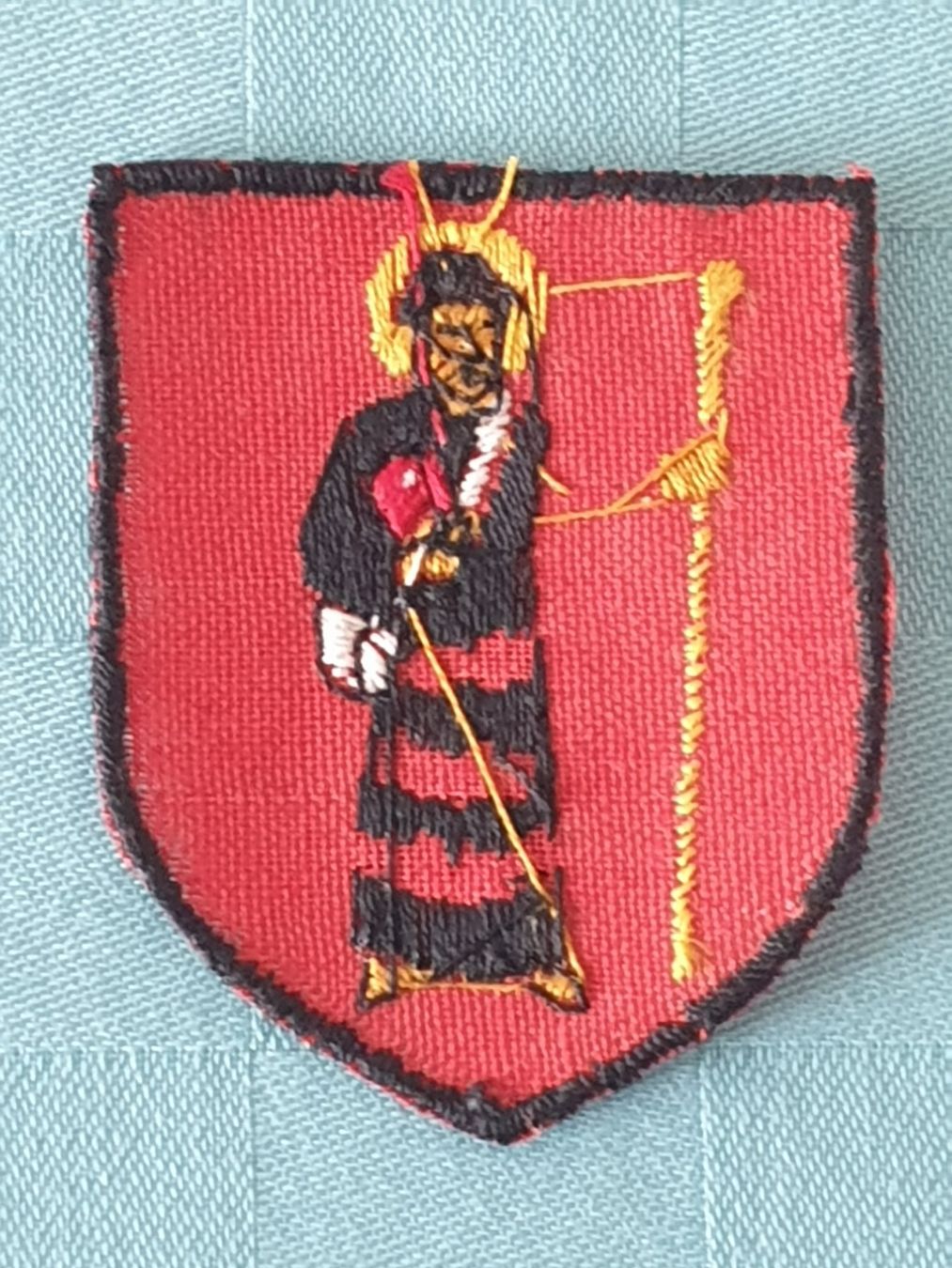 Plaketten & Abzeichen: Vintage Badge Kantons - Wappen Glarus ST. GALLER STICKEREI – Gebraucht aus Mörschwil von spirspi 1