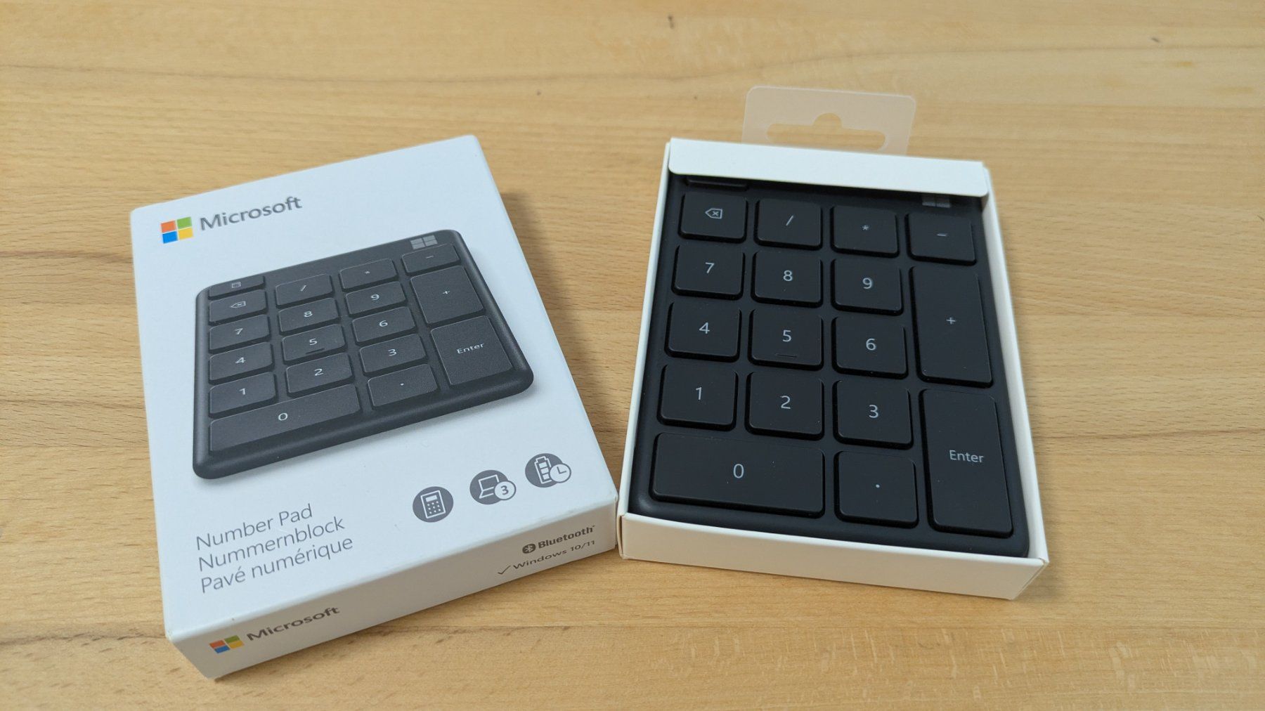 Microsoft Tastiere: Microsoft Number Pad Nummernblock Bluetooth neu – Usato da Staufen venduto da Fleby84