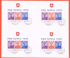 Pro Patria Blockbogen 1936