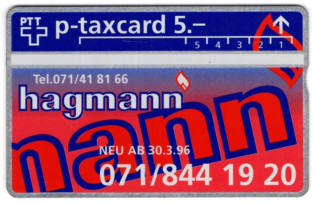 Hagmann seltene Firmen Taxcard Kaufen auf Ricardo