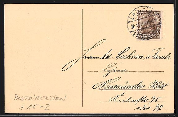 Cartes postales: AK Leipzig, Postdirektion mit Zeppelin – D'occasion à Berlin par bartko-reher 1