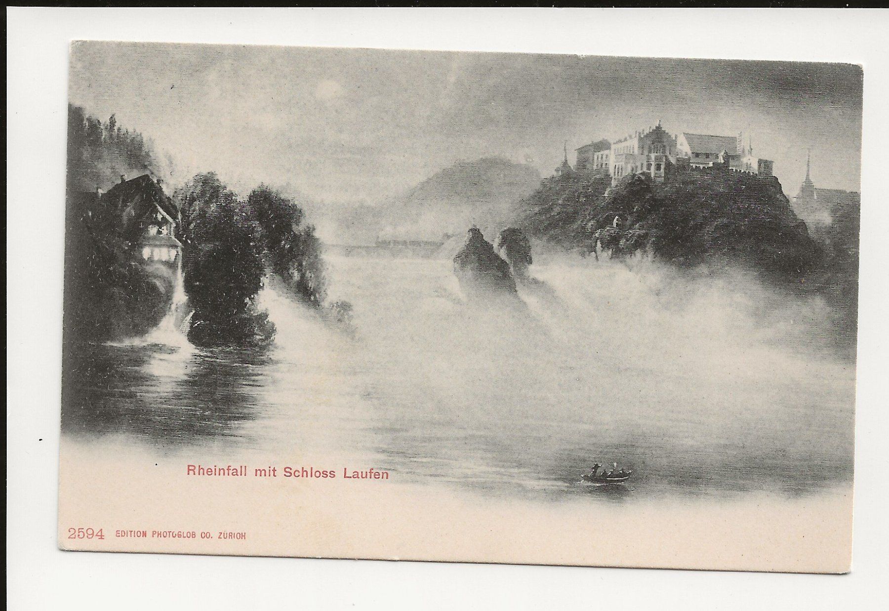 Cartoline postali: AK ca.1910 Rheinfall mit Schloss Laufen – Usato da Greifensee venduto da 315WDO