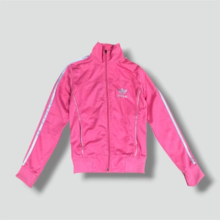 Adidas shiny pink Firebird retro track jacket damen training