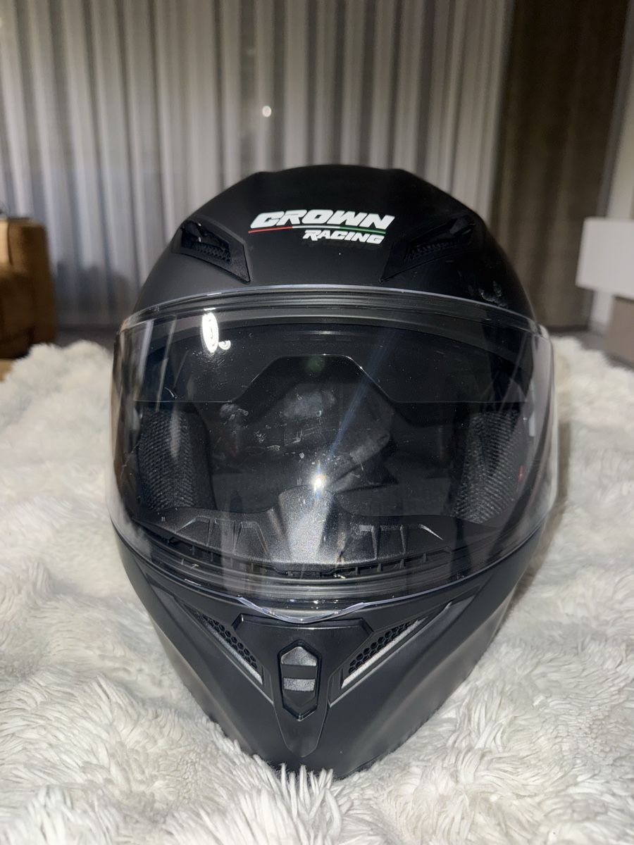 Casques & visières: Motorrad Helm Crown Racing DOT – D'occasion à Wetzikon ZH par shey7 1