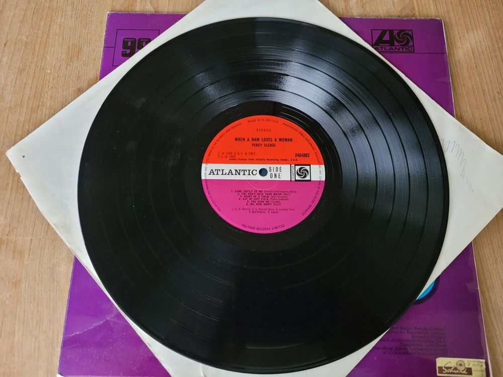 LP Vinyl: Percy Sledge – When A Man Loves A Woman - 1971 3