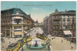 AK Frankfurt am Main, Kaiserplatz, Kaiserstrasse, Tram, 1925