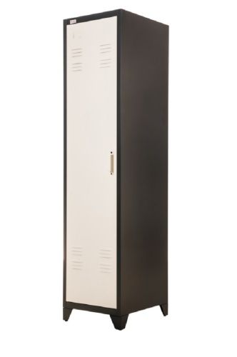 Armadi & Scaffali: Aktenschrank Spind PETROW dunkelgrau-wei – Nuovo e nell'imballaggio originale da Herbertingen venduto da jet-line-e-trade 1