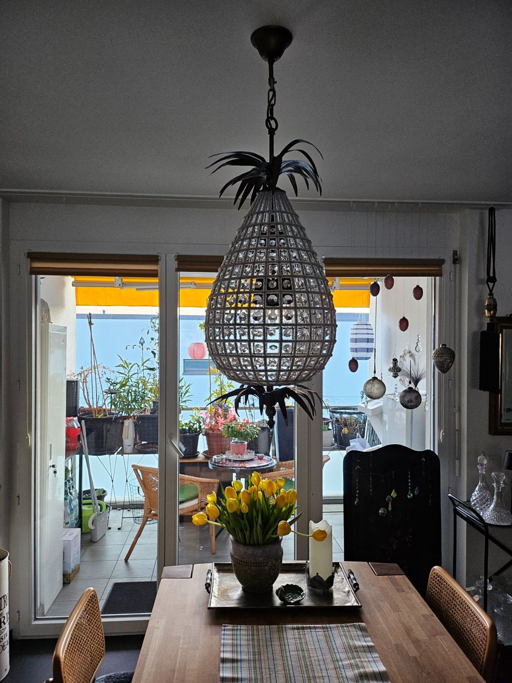 Lampadari & plafoniere: WUNDERSCHÖNER LEUCHTER IN ANANASFORM – Usato da Locarno venduto da ICARO8 6