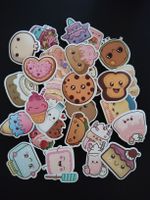 Lot de stickers autocollants motifs nourriture kawaii
