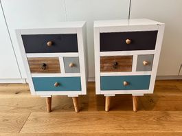 2x Nachttische / Beistelltische