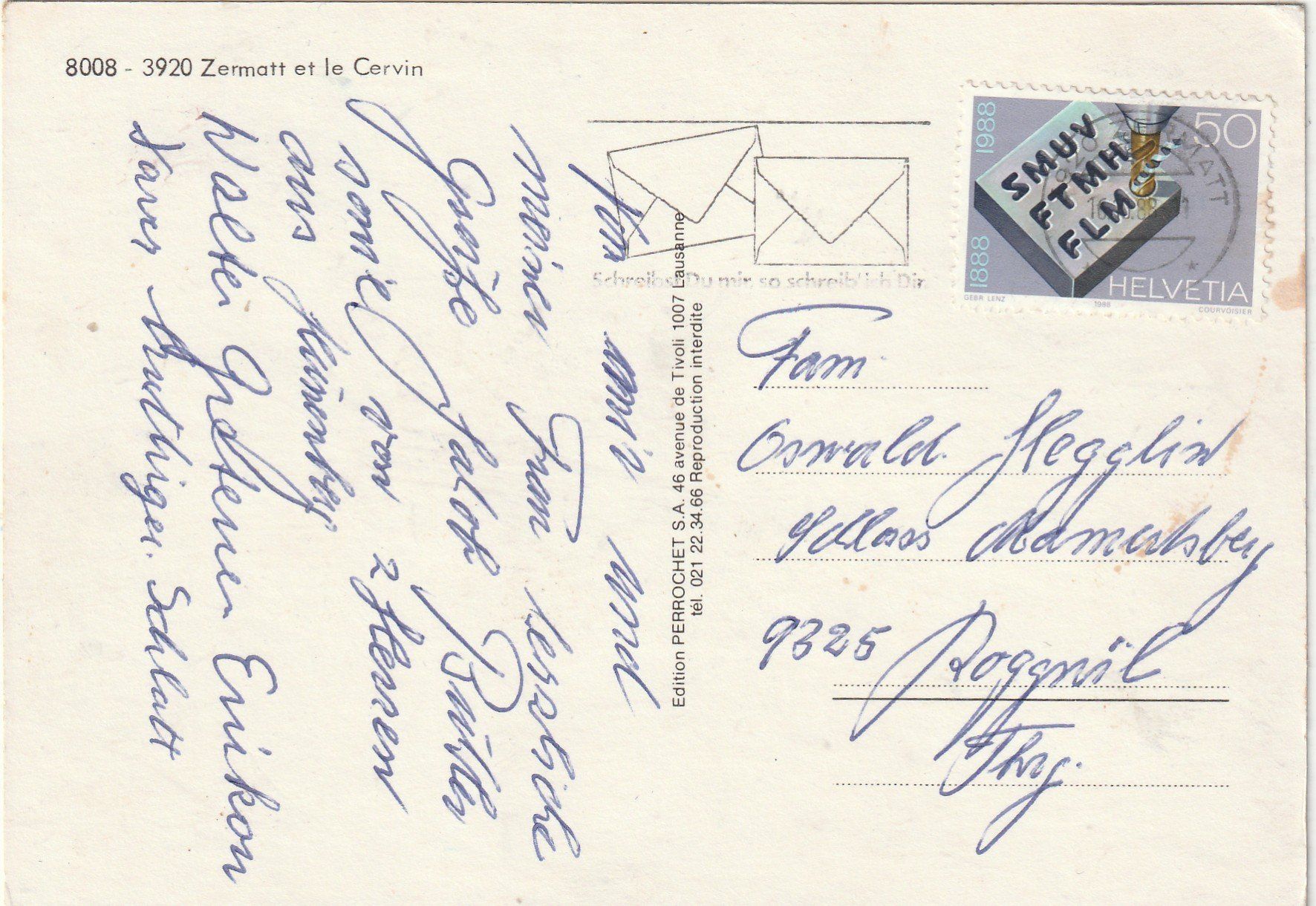 Cartoline postali: Zermatt - Matterhorn – Usato da Lumbrein venduto da made02 1