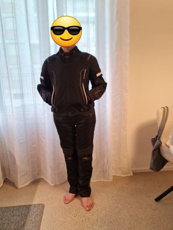 RICHA Jacke und Hose inkl. Protektoren , Regen , Kälteschutz