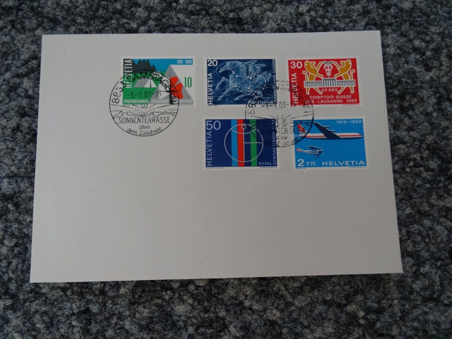 Tutti i francobolli: Schnapszahl Brief 3.3.03 Samstagern – Usato da Lupfig venduto da Hubi64