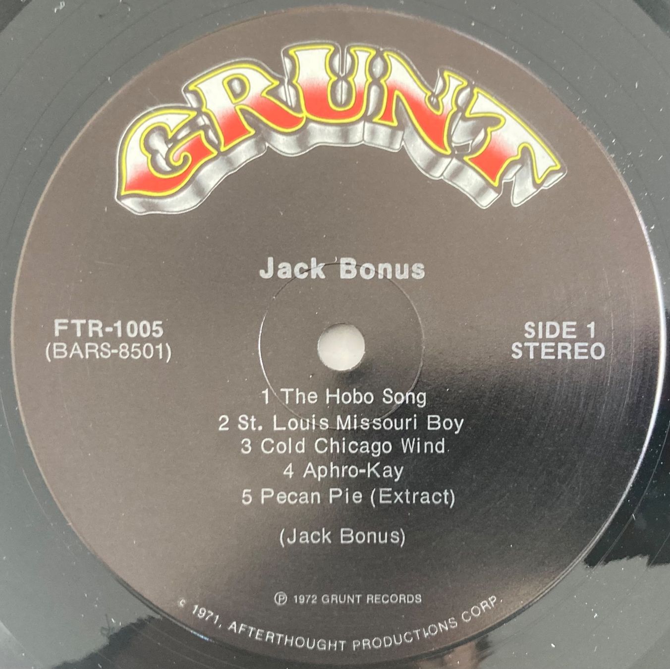 Dischi in vinile: JACK BONUS - JACK BONUS – Usato da Poliez-Pittet venduto da Newtown-Records 3
