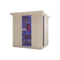 KOMBI Traditionelle OUTDOOR Sauna + Infrarotkabine PAMPLONA