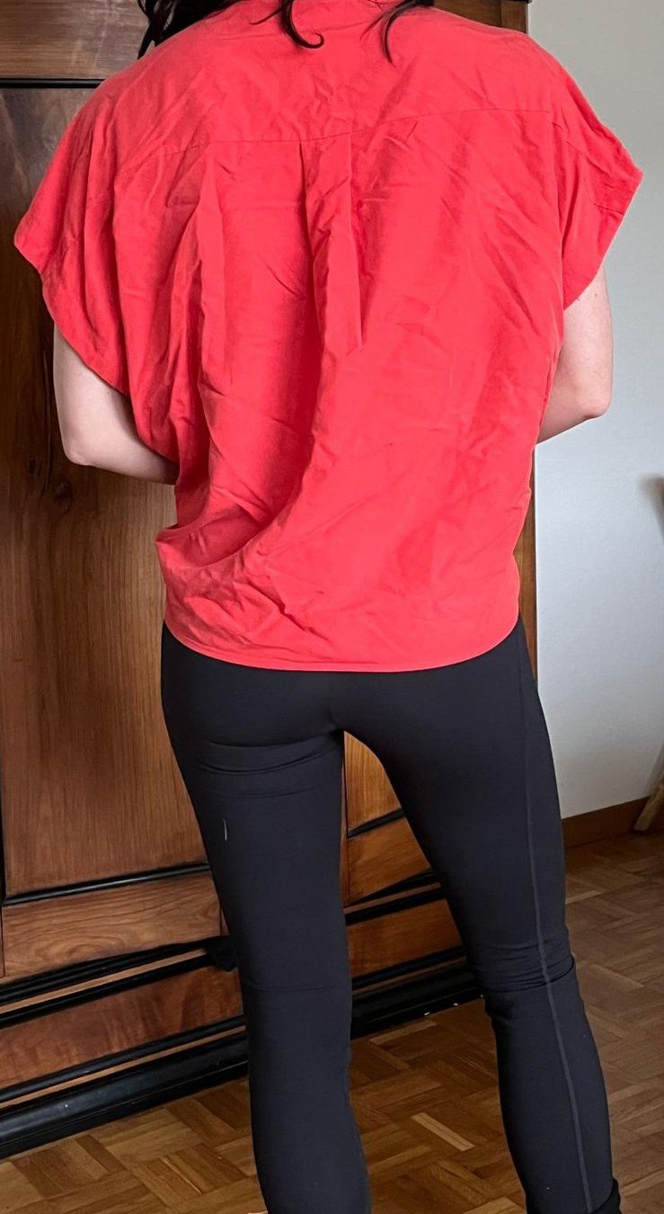 Mango Camicette: Bluse Fledermausärmel Rot M – Usato da Zürich venduto da tweetys78 1