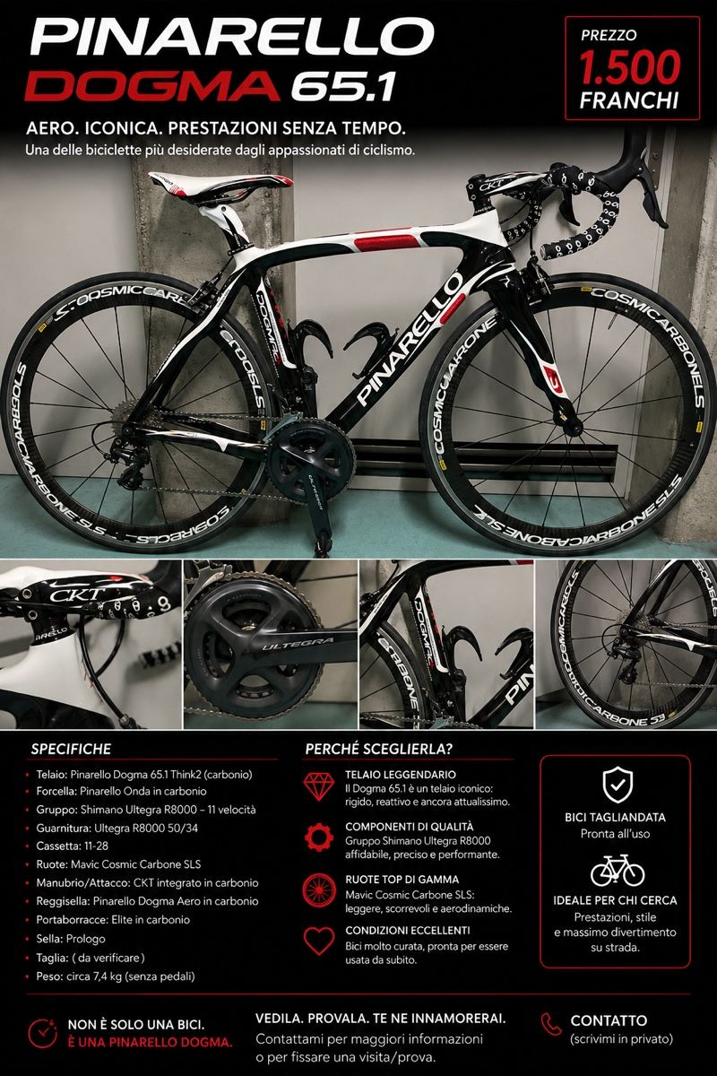 Pinarello Velos: Pinarello dogma – Gebraucht aus Bernex von car_7xjn