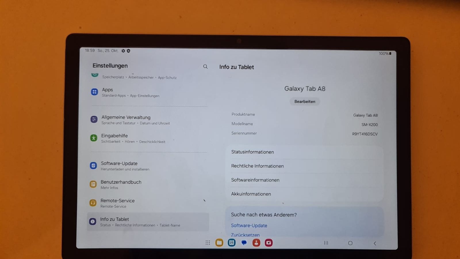 Samsung Tablet PC: Samsung Tab A8 – Nuovo (secondo la descrizione) da Rothenburg venduto da 123odermatt 1