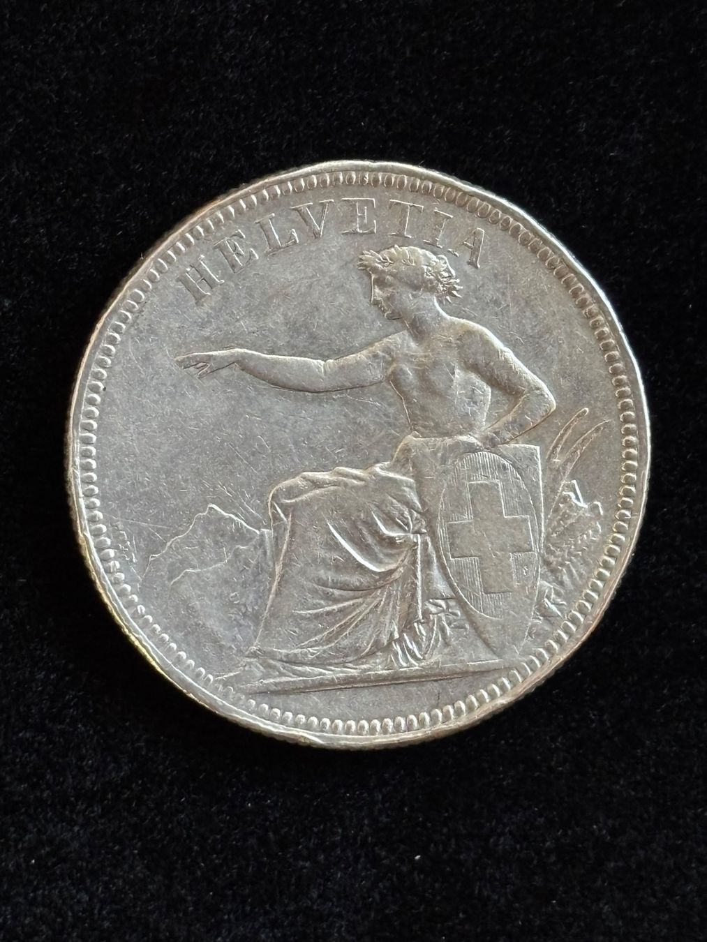 Tutti le monete: Sitzende Helvetia 5 Fr. 1874 B. – Usato da Niederlenz venduto da Angi_e 2