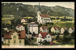 Adliswil, Teilansicht mit kath. Kirche