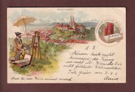 NEUCHÂTEL - Cacao Suchard - 1900 // pli d'angle //
