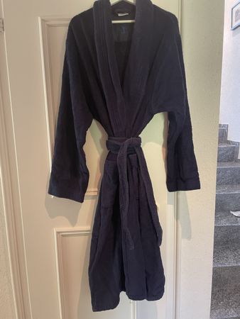 Möve Robe Bathrobe Navy Blue Size XXL Cotton Good Condition