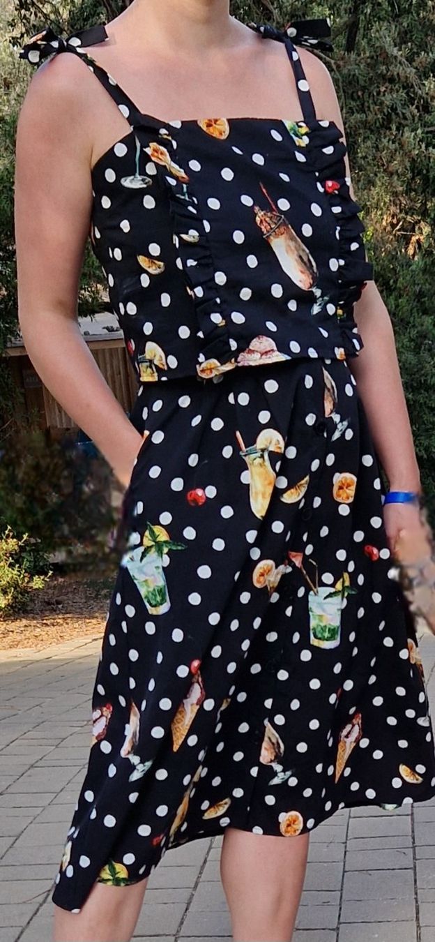 Gonne: Mango Set Top Jupe Cocktail M/L Baumwolle – Usato da Erlinsbach SO venduto da ULIKH