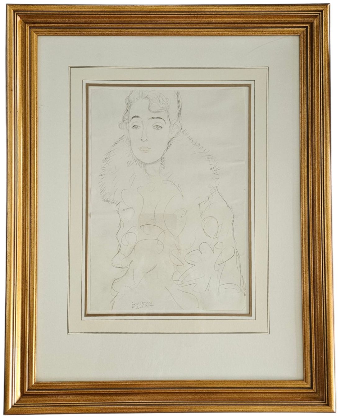 Gemälde: Lady with Fur Collar - Gustav Klimt – Gebraucht aus Porsel von mac_ly6g