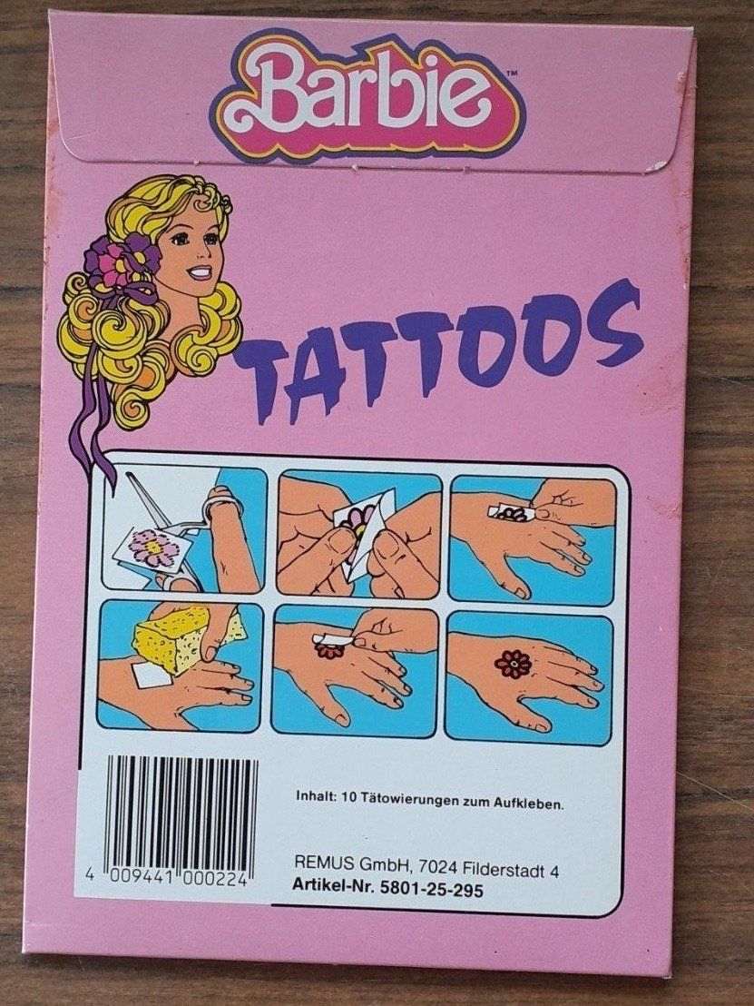 Bambole: Barbie Tattoos 1985 unbenutzt – Usato da Mörschwil venduto da lindaswunderkiste 5