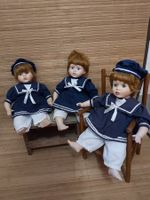 (C12) 3 herzige Matrosen-Büebli Puppen im maritimen Look