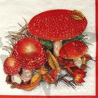 Serviette fliegenpilz 25x25 (d350)