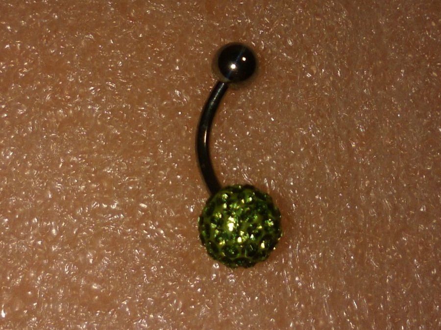 Bijoux piercing: BAUCHNABEL PIERCING,,,HELLGRÜN KRISTALL – Neuf (Voir description) à Basel par bijoutrie_4 1