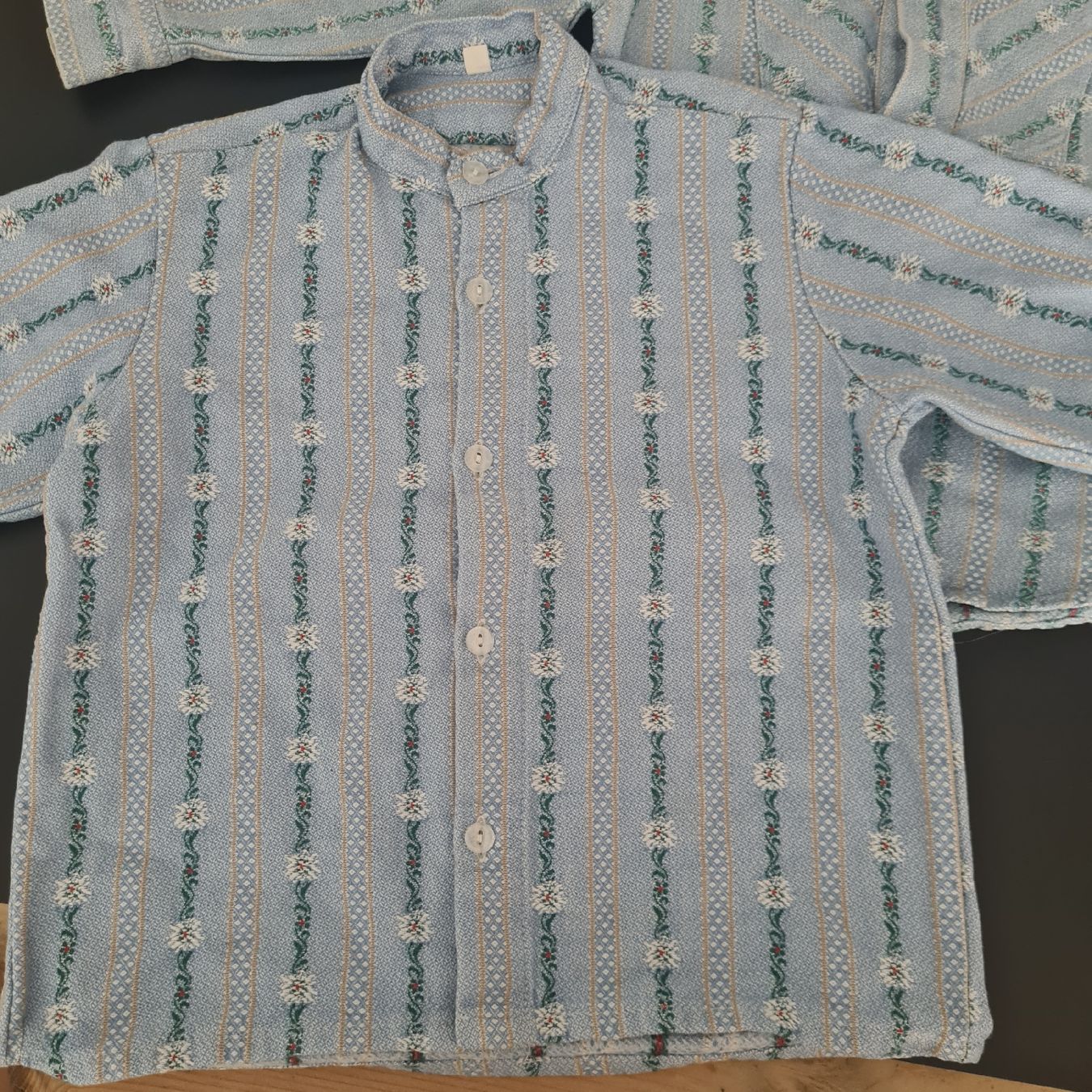 Edelweiss Camicie, T-shirt & Polo: 2 Edelweiß Kinderhemd  Gr.98 – Usato da Steinen venduto da turbogeiss99 2