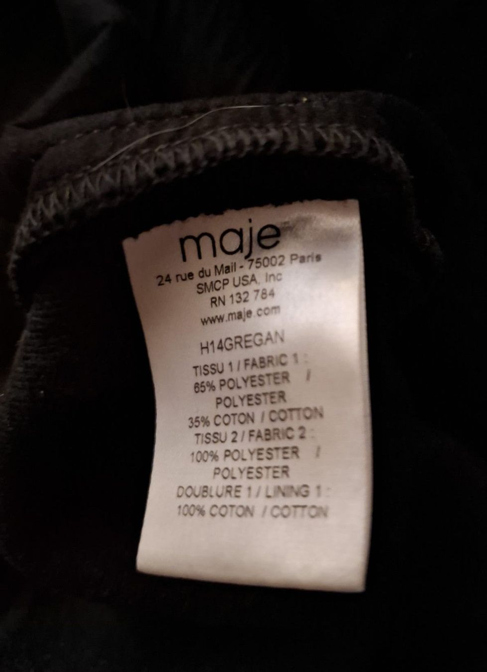 Maje Hosen: Maje Damen Stoffhose S schwarz elegant bequem – Gebraucht aus Volketswil von ald_2x9b 3