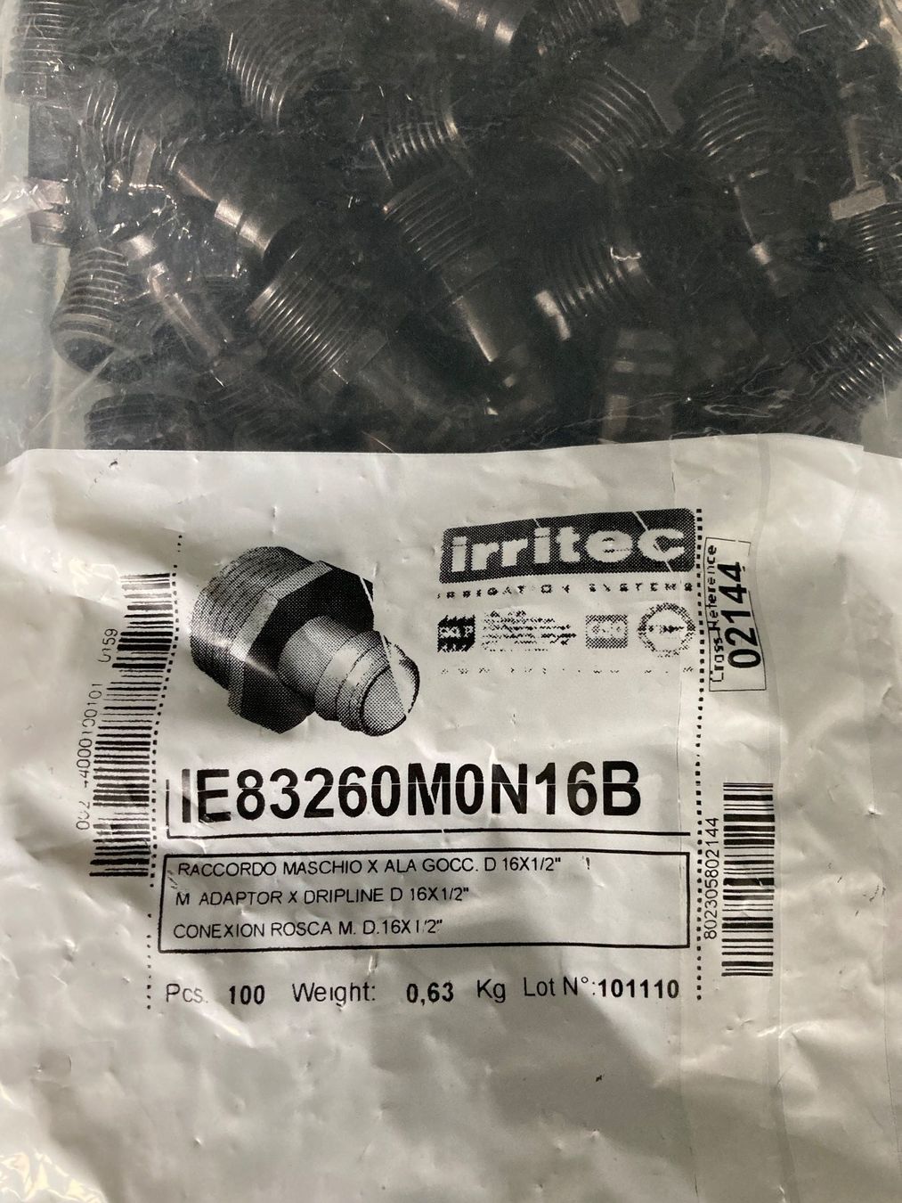 Rohre & Schläuche: 100 Micro-Drip-System Adapter für Tropfrohr mm16 X 1/2'' – Neu und originalverpackt aus Zürich von BBET2025 1