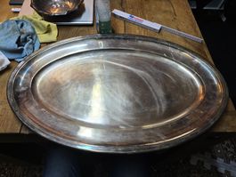 Wiskemann Servierplatte 4Kg punziert "110" (S)